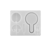 Cute Lollipop Mold Handmade Pendant Silicone Resin Casting for Keychain Jewelry Non-Stick Epoxy Resin Molds Silicone Keychain Jewelry for Beginners Unique