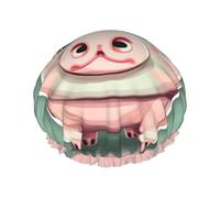 Cute long ear Pig Print Shower Cap, Shower Cap for Women Reusable, Waterproof Bath Cap,Quick Drying Bath Hair Cap