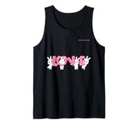 Cute Love 4 Rabbite Funny Unisex Design for Men Women Tee Tank Top