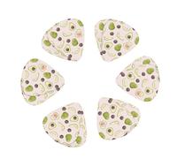 Cute Love Avocado 12 Pack Guitar Picks Plectrums with Organizer Storage Box, Guitar Picks for Bass Electric Acoustic Guitars Ukulele