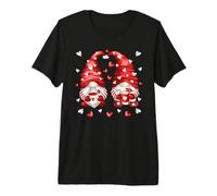 Cute Love Heart Decor Valentines Gnomes for Coffee Lover Premium T-Shirt
