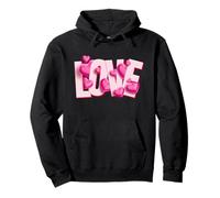 Cute Love Hearts Valentine Romantic Valentines Partner Pullover Hoodie