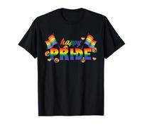 Cute Love Joy Flowers Rainbow Flag LGBTQ Happy Pride Month T-Shirt