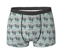 Cute Lovely Otters in The Sea Men's Underwear Boxer Briefs With Elastic Waistband for Men Teens