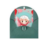 Cute Loving Boy Greeting Card, 4x6 Inch With Envelope, &Suitable For Birthdays, Weddings, And Business Events.