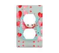 Cute Loving Boy Light Switch Cover,Outlet Cover,Duplex Outlet Decorative Wall Plate,Decorative Wall Plate,Standard Size 4.5x2.76 Inch