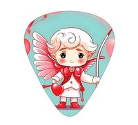 Cute Loving Boy Multi-Thickness Guitar Pick Set 12 Pieces Clear Tone Comfortable Feel Strong Wear Resistance And Toughness Comes With Transparent Box