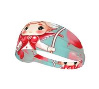 Cute Loving boy Print Sports Headband Women Men, Sweat Band Breathable Workout Sweatband for Running Yoga Gym