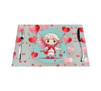 Cute Loving boy PVC Woven placemats are Printed and can add Decoration to Your Dining Table.