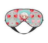 Cute Loving boy Soft Eye mask, All Over Printed, 96% Polyester 4% Spandex