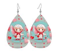 Cute loving boy Teardrop earrings are perfect for holiday gatherings parties or family dinner decorations.