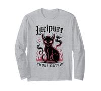Cute LUCIPURR Cat Smoke Catnip Horror Movie Wizard My Meowdy Long Sleeve T-Shirt
