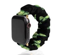 Cute Luna Moth Butterfly Insect Scrunchie Watch Bands Soft Elastic Replacement Wristband Compatible with Apple Watch 38mm/40mm