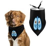 Cute Lungs Dog Bandana Pet Scarf for Small Medium Large Dogs Triangle Bibs Photo Prop Gift