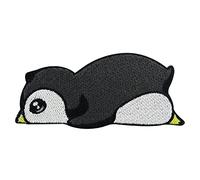 Cute Lying Penguin Iron-on Patch | Animals Embroidery Patch, Animal ironable Patch, Iron on Patches, Penguins Badges Finally Home