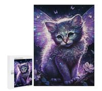 Cute Magic Cat: New Year Gift, 500 PCS Challenging Puzzle for Adults, for Mindful Indoor Entertainment