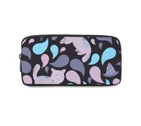 Cute Magical Kittens Large Pencil Case Big Capacity with Zip Up Pencil Cases for Boys Pen Case Back to School Supplies Secondary High School College Sixth Form Stationery Gifts for Women Men