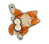 Cute Magnets Funny Cartoon Interactive Kitten Refrigerator Decor | Cute Refrigerator Magnets for Home Kitchen Locker Apartment Whiteboard Bedroom Orange
