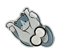 Cute Magnets Funny Cartoon Interactive Kitten Refrigerator Decor | Cute Refrigerator Magnets for Home Kitchen Locker Apartment Whiteboard Bedroom Gray