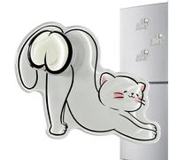 Cute Magnets Funny Cartoon Interactive Kitten Refrigerator Decor | Cute Refrigerator Magnets for Home Kitchen Locker Apartment Whiteboard Bedroom White