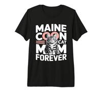 Cute Maine Coon Cat Mom Forever Lovers Premium T-Shirt