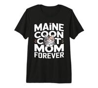 Cute Maine Coon Cat Mom Forever Lovers Premium T-Shirt