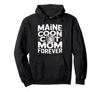Cute Maine Coon Cat Mom Forever Lovers Pullover Hoodie