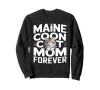 Cute Maine Coon Cat Mom Forever Lovers Sweatshirt
