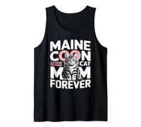 Cute Maine Coon Cat Mom Forever Lovers Tank Top