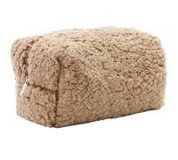 Cute Makeup Bag,Fuzzy Makeup Bag, 6.7x4.7x3.7 Inch Cute Fluffy Makeup Bag, Zipper Plush Makeup Bag, Portable Travel Terry Cloth Makeup Bag for Women Style 1