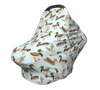 Cute Mallard Duck Car Seat Covers Baby Multi-Use Car Seat Canopy Carrier Cover, Breathable Breastfeeding Cover Boys & Girls