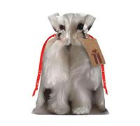 Cute Maltese Puppy Drawstring Gift Bags Reusable Gift Wrapping Pouches For Birthday, Wedding, Party Favours & Festive Presents