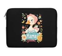 Cute Mama Goose Funny Laptop Sleeve Case with Double Zipper Trendy Protective Computer Cover 10-17 Inch