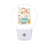 Cute Mama Goose Funny Night Light Plug in Wall Auto Sensor LED Nightlight for Hallway Bedroom Kitchen Stair
