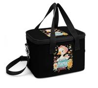 Cute Mama Goose Insulated Lunch Bag with Shoulder Strap Leakproof Lunchbox Reusable Picnic Cool Tote Bags