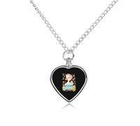 Cute Mama Goose Pet Urns Necklace Jewelry Printed Heart Pendant Cremation Ashes Necklaces Keepsake with Funnel Kit