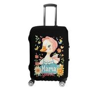 Cute Mama Goose Printed Luggage Cover Washable Suitcase Protector Fits 19-32 Inch Funny Travel Accessories