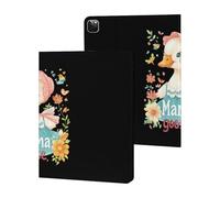 Cute Mama Goose Printed Tablet Cases Compatible with iPad Series Slim Trifold Stand Protective Cover