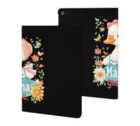 Cute Mama Goose Printed Tablet Cases Compatible with iPad Series Slim Trifold Stand Protective Cover