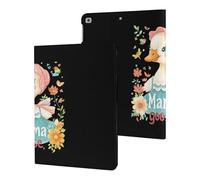 Cute Mama Goose Printed Tablet Cases Compatible with iPad Series Slim Trifold Stand Protective Cover