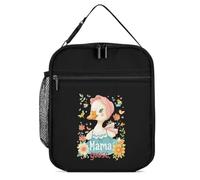 Cute Mama Goose Reusable Lunch Bag Insulated Lunchbox Portable Tote Bags with Adjustable Hand Strap for Work Picnic Travel