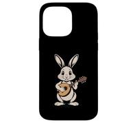 Cute Mandolin Rabbit Playing Music Easter Bunny Case for iPhone 14 Pro Max