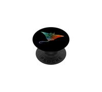 Cute Manta Ray colorful drawing Manta Ray silouhette PopSockets Adhesive PopGrip