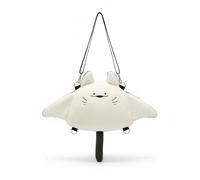 Cute Manta Ray Plush Mini Purse - Soft Stuffed Animal Backpack with Adjustable Straps, Small Crossbody Shoulder Bag for Women, Kids, Teens, Girls, Gift for Animal Lovers