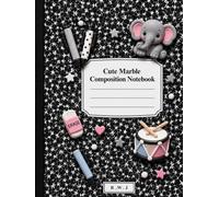 Cute Marble Composition Notebook: 150-Page Wide Ruled Journal for School, Writing, Note-Taking, Studying and Creative Ideas | 8.25" × 11" Large Notebook