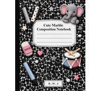 Cute Marble Composition Notebook: 150-Page Wide Ruled Journal for School, Writing, Note-Taking, Studying and Creative Ideas | 8.5 x 11 Large Notebook