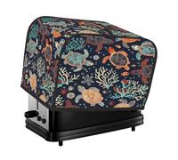 Cute Marine Life Toaster Cover 4 Slice Toaster Cover, Dust Cover Kitchen Small Appliance Cover Women Gift