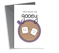 Cute Marshmallow Card - You Make Me Gooey