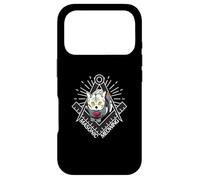 Cute Masonic Meowing Cat freemason mason esoteric spiritual Case for iPhone 17 Pro