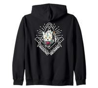 Cute Masonic Meowing Cat freemason mason esoteric spiritual Zip Hoodie